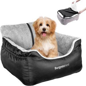 BurgeonNest Dog Car Seat for Small Dogs (Under 25 lbs)